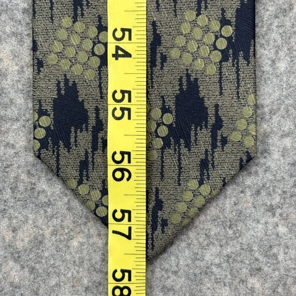 Giorgio Armani Cravatte Silk Necktie Mens 57.5x3.5 Blue Abstract Tie Italy‎